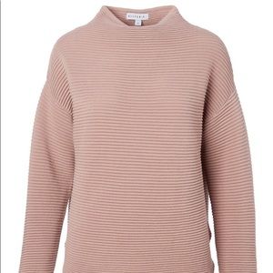 Anthropologie All Fenix Top Sweater Tessa Funnel Neck Sweatshirt Size Large $140